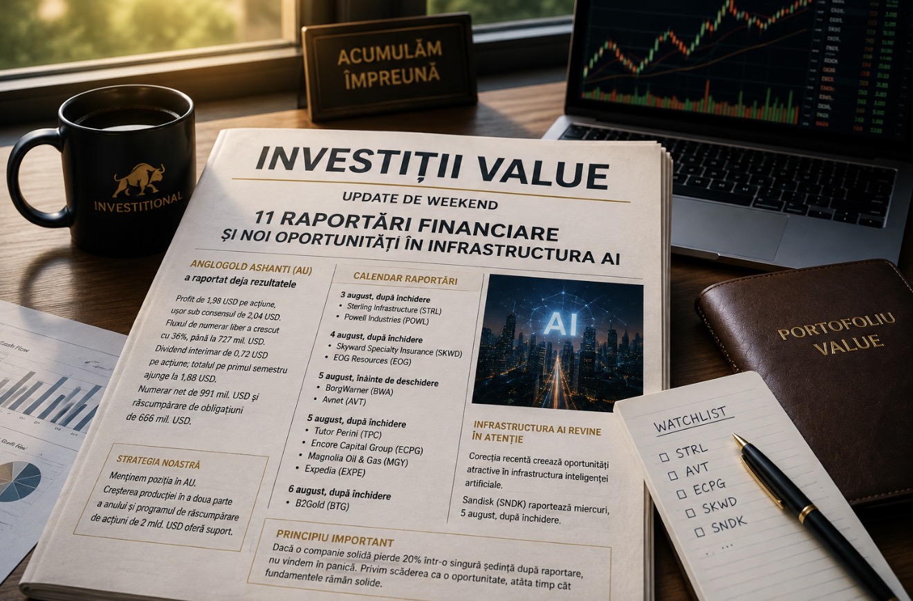 Investiții Value | Update de weekend. 11 raportări financiare și o săpt ămână decisivă pentru portofoliu
