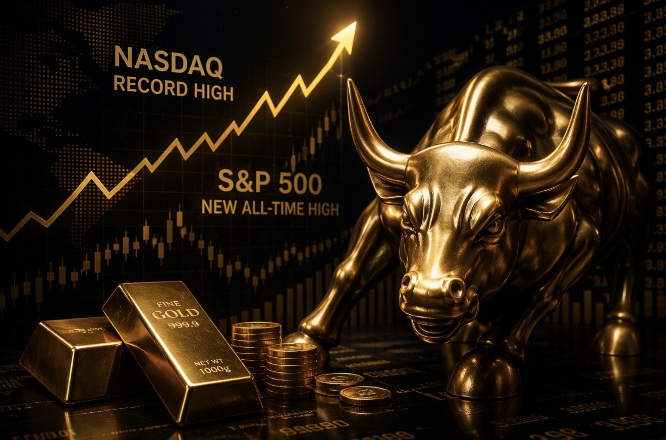Nasdaq și S&amp;P 500 marchează noi maxime, pe fondul continuării raliului