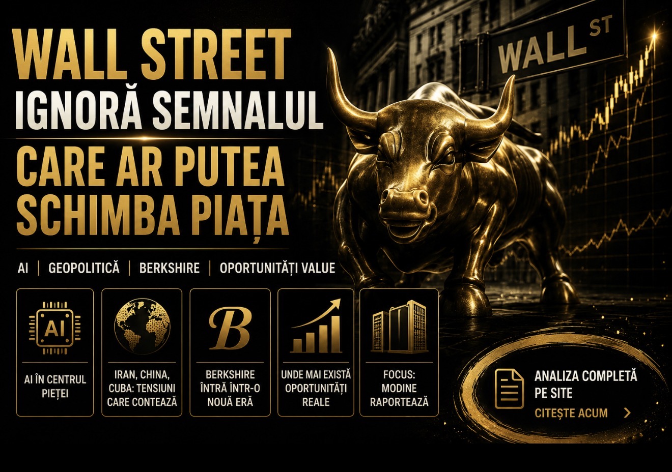 Wall Street ignoră semnalul care ar putea schimba piața. Adevărata manie AI este pe final, sau nici măcar nu a început ?!